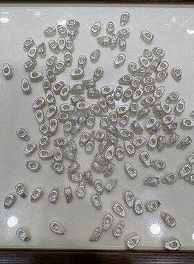 银色不规则元宝隔珠配件diy配饰材料串饰手工项链佛珠链手链手串