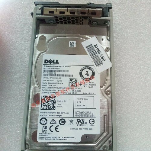 DELL MD3800F MD3800I MD3820I MD3820F 2T 7.2K 2.5 SAS储存硬盘