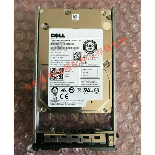 原装 DELL R610 R620 R630 600G 15K 2.5寸 SAS 12Gb 服务器硬盘