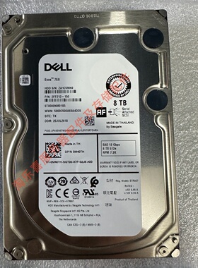 DELL MD1000 MD1200 MD1400 MD3000 8T 7.2K 3.5 SAS 12G储存硬盘