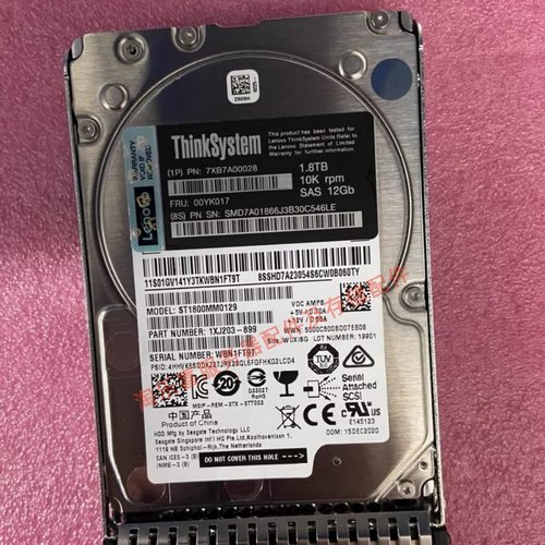 联想 SR660V2 SR670V2 ST650V2 1.8T 10K 2.5 SAS 12Gb服务器硬盘