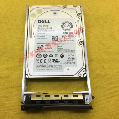 原装 DELL R830 R840 R930 R940服务器硬盘600G 10K 2.5 SAS 12GB