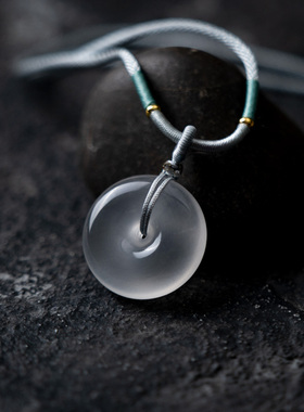 锦玉祥天然玉石宝石光平安扣