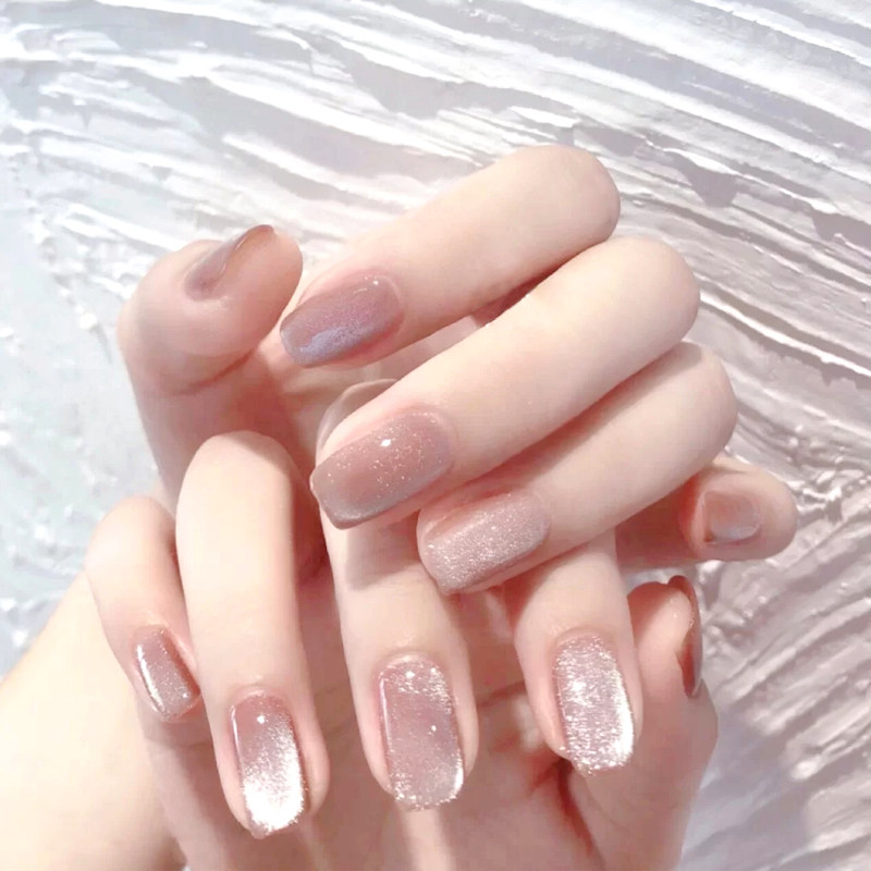 晶石猫眼胶指甲油胶2021年新色新款底胶封层套装晕染胶美甲店专用