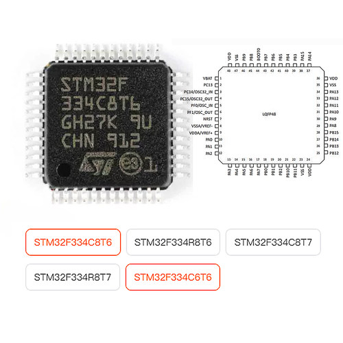 STM32F334C8T6C6T6R8T6334R8T