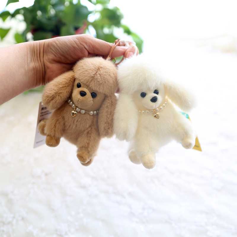 可爱贵宾犬小狗玩偶公仔