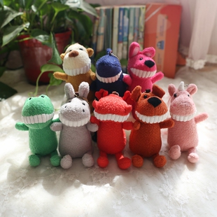 治愈系呲牙独角兽毛绒恐龙公仔布娃娃书包挂饰包包饰品大挂件礼品