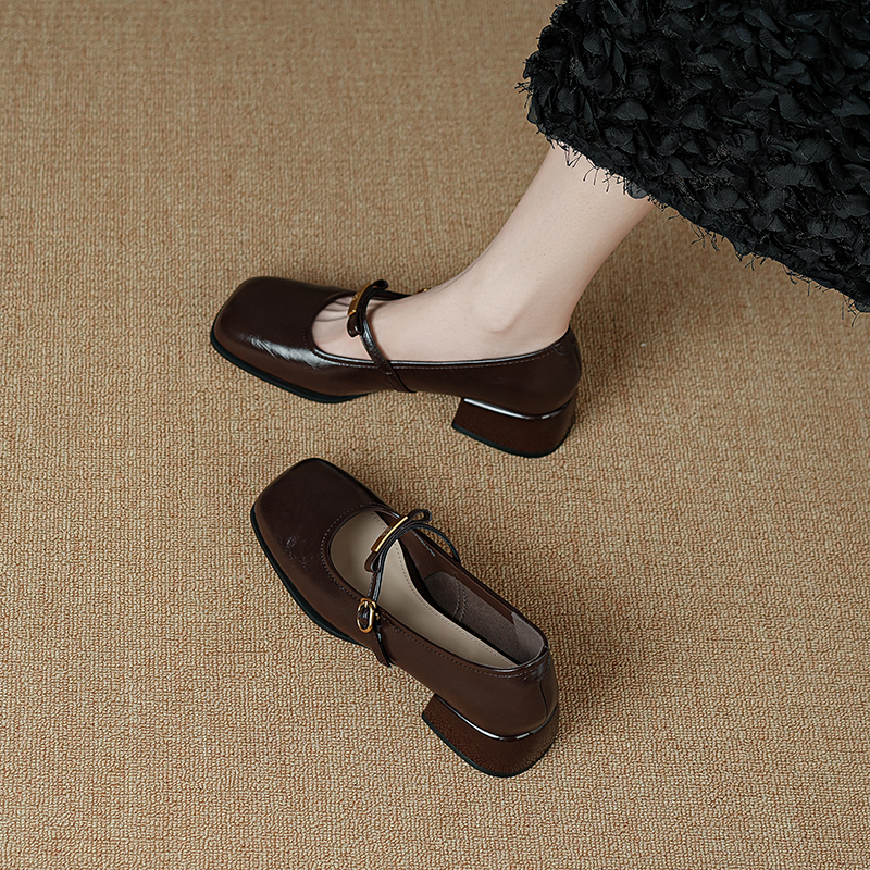 真皮绝美不累脚高跟鞋