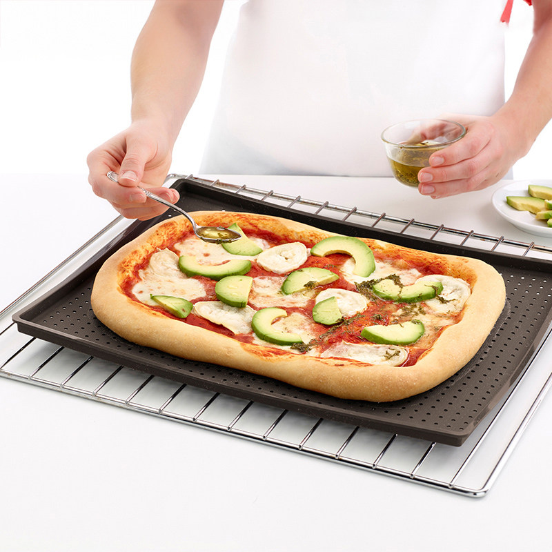 乐葵烘焙披萨垫铂金硅胶防油纸烤箱烤盘垫家用厨房烘焙工具专用垫