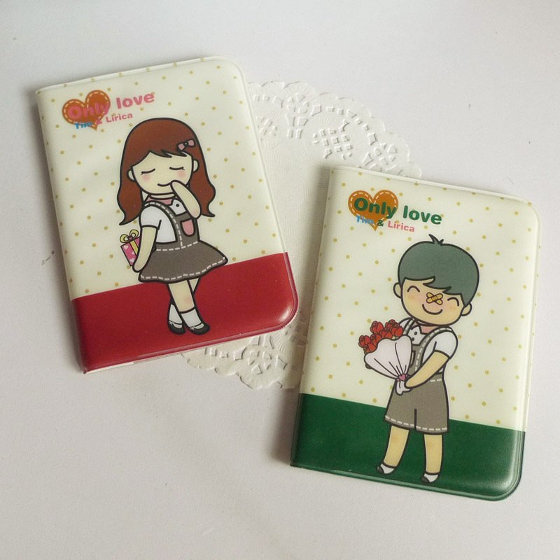 韩产 卡哇伊情侣可爱会员卡, 银行卡包套装