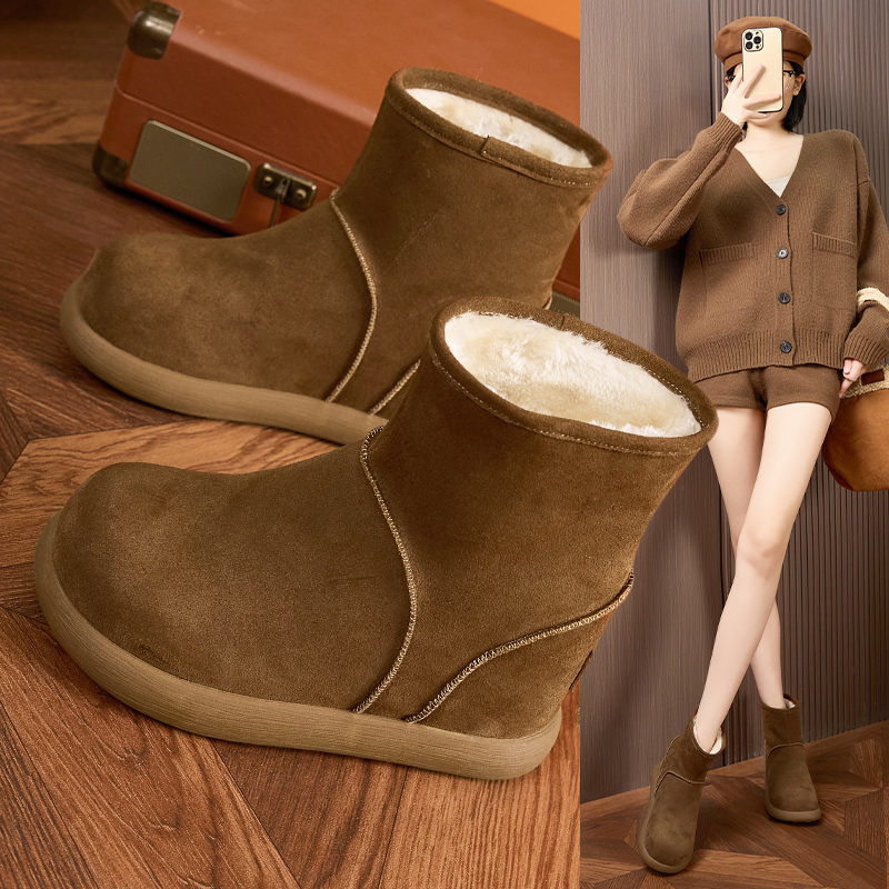 内增高10CM爆款加厚绒东北雪地靴