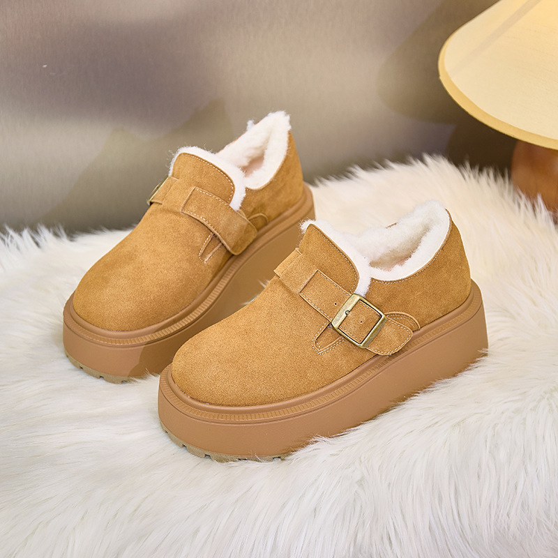 厚底东北加绒保暖防滑雪地靴百搭