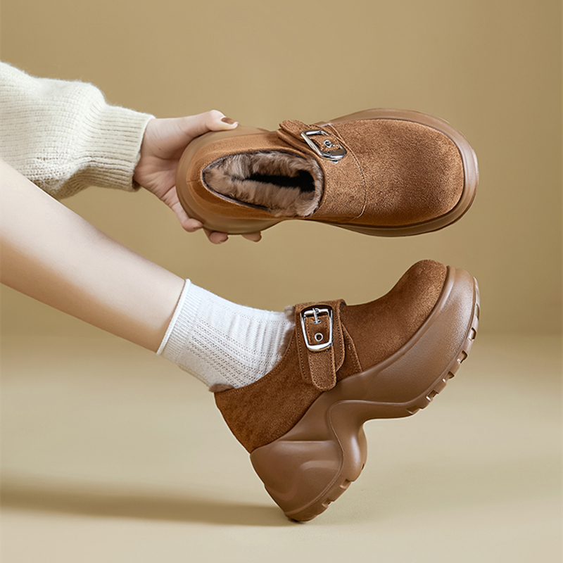 厚底小个子勃肯JK增高9CM乐福鞋