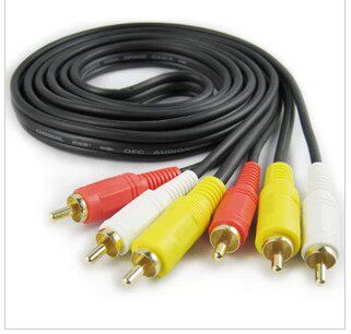 AV线 莲花线 音频线 高清线 视频线 六头10米 独立包装