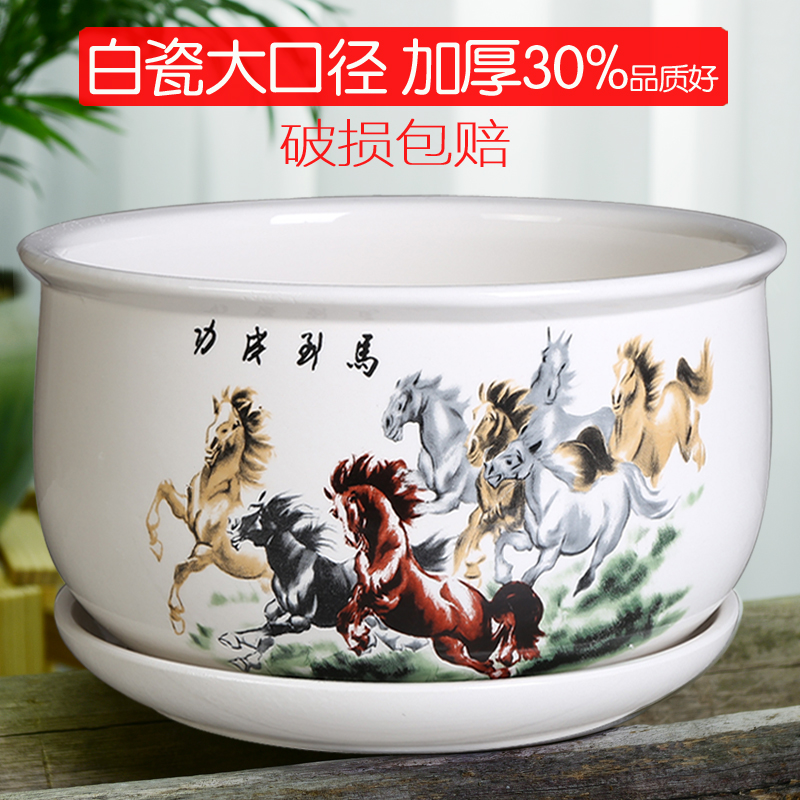 热销0件假一赔十绿萝陶瓷带特大号特价家用创意托盘