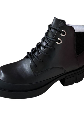 捡漏清仓门店发货哈森冬款系带休闲百搭舒适圆头 马丁靴HA234401