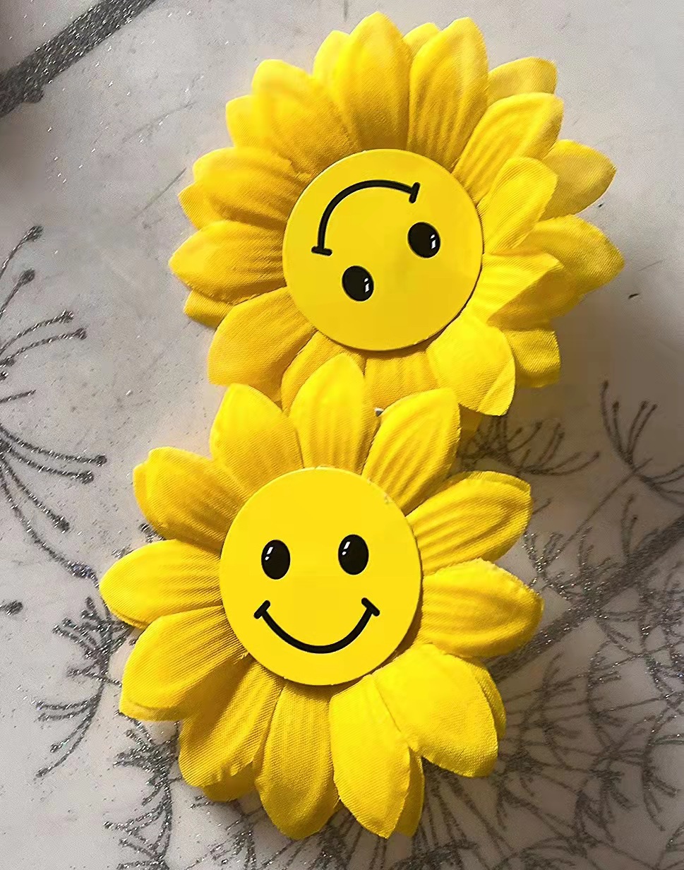 向日葵手拿花幼儿园舞蹈演出