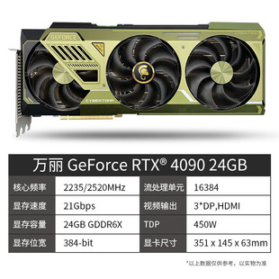 万丽GeForce 24GB 4090显卡 RTX 电竞游戏深度运算渲染AI专业