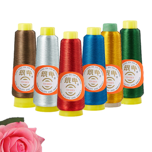 银申金银线75D绣花线电脑绣花线DIY手工金属线金线银绣花辅料