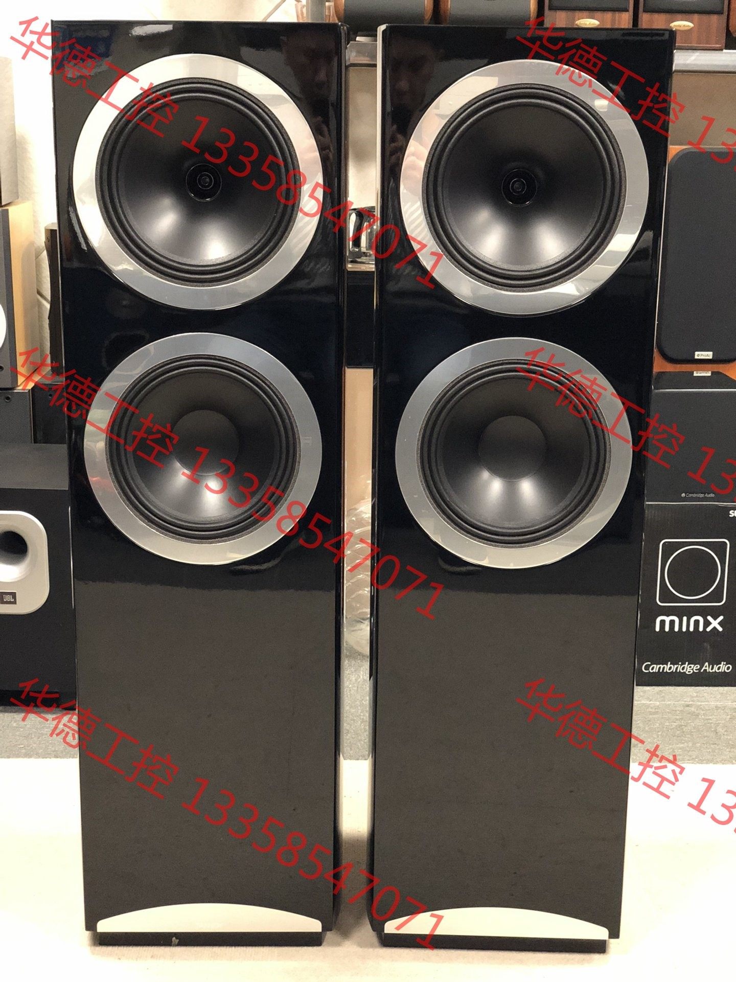 议价 天朗 dc10 双10寸同轴落地音箱,成色很好,钢琴烤漆,连