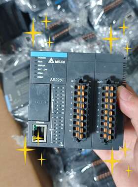 《议价商品》台达PLC AS228T-A，二手拆机端子齐