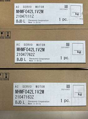 《议价商品》全新松下A6电机 MHMF042L1V2M 400w带
