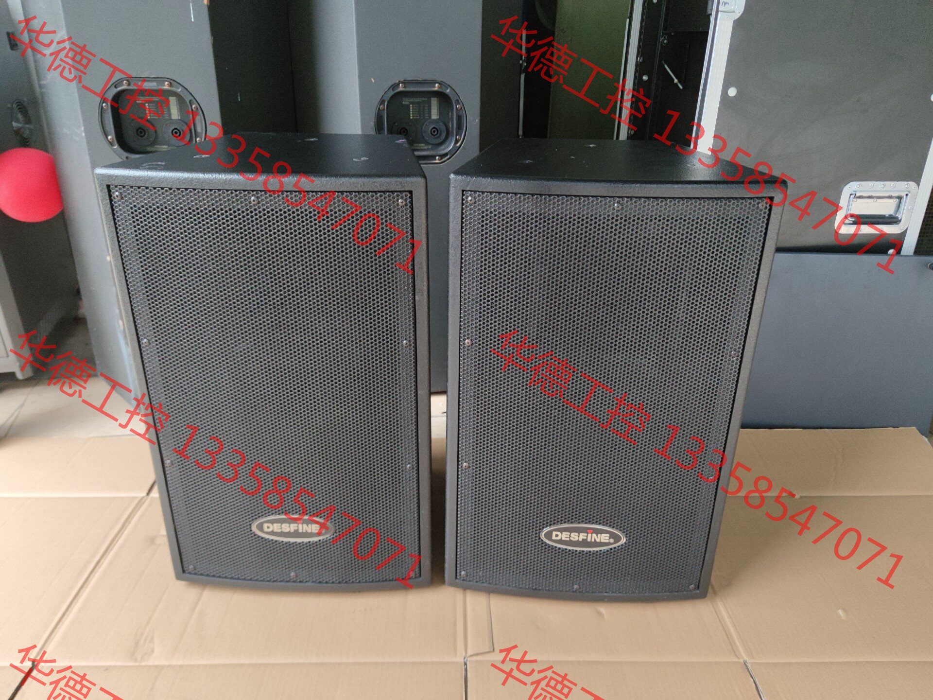 议价 desfine美国迪斯音响,12寸音响一对,功能完好,喇叭全