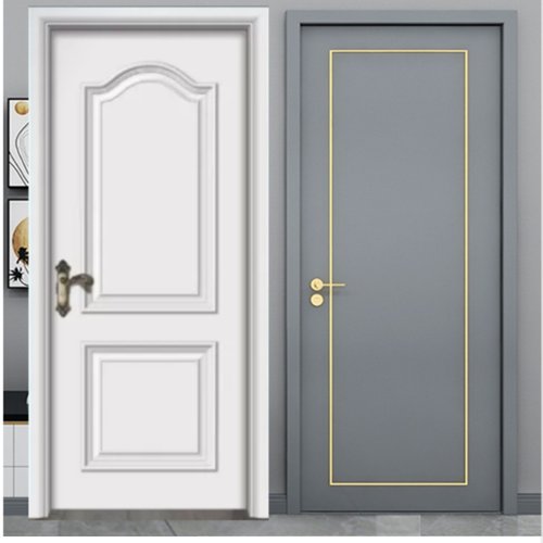 实木室内贴板烤漆平开白色复合门