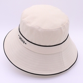 S016韩版 女士渔夫帽户外防晒帽字母刺绣可折叠女春夏遮阳帽盆帽