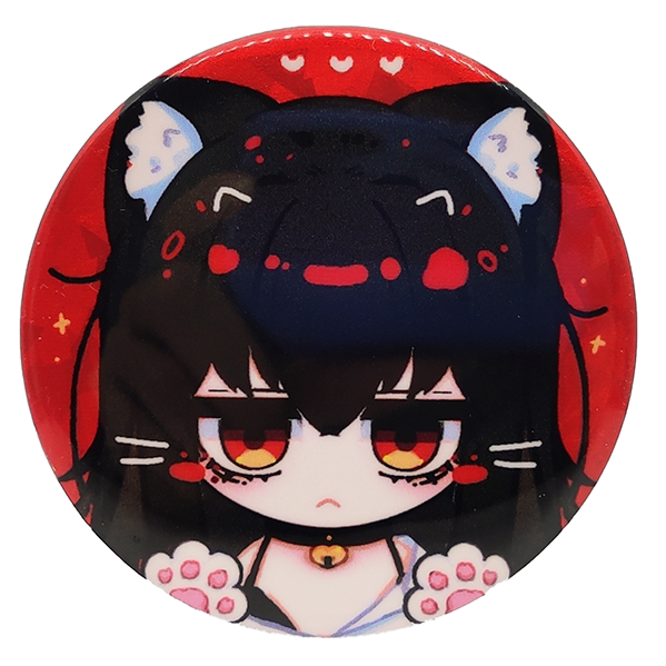【醒爷】猫爪醒闪光徽章·动漫 卡通 猫娘 亚克力 二次元 创 j-01
