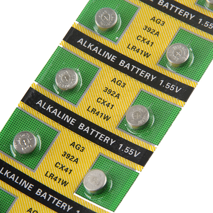 迷你手电筒子专用电池LR41W AG3 纽扣电池三个串联