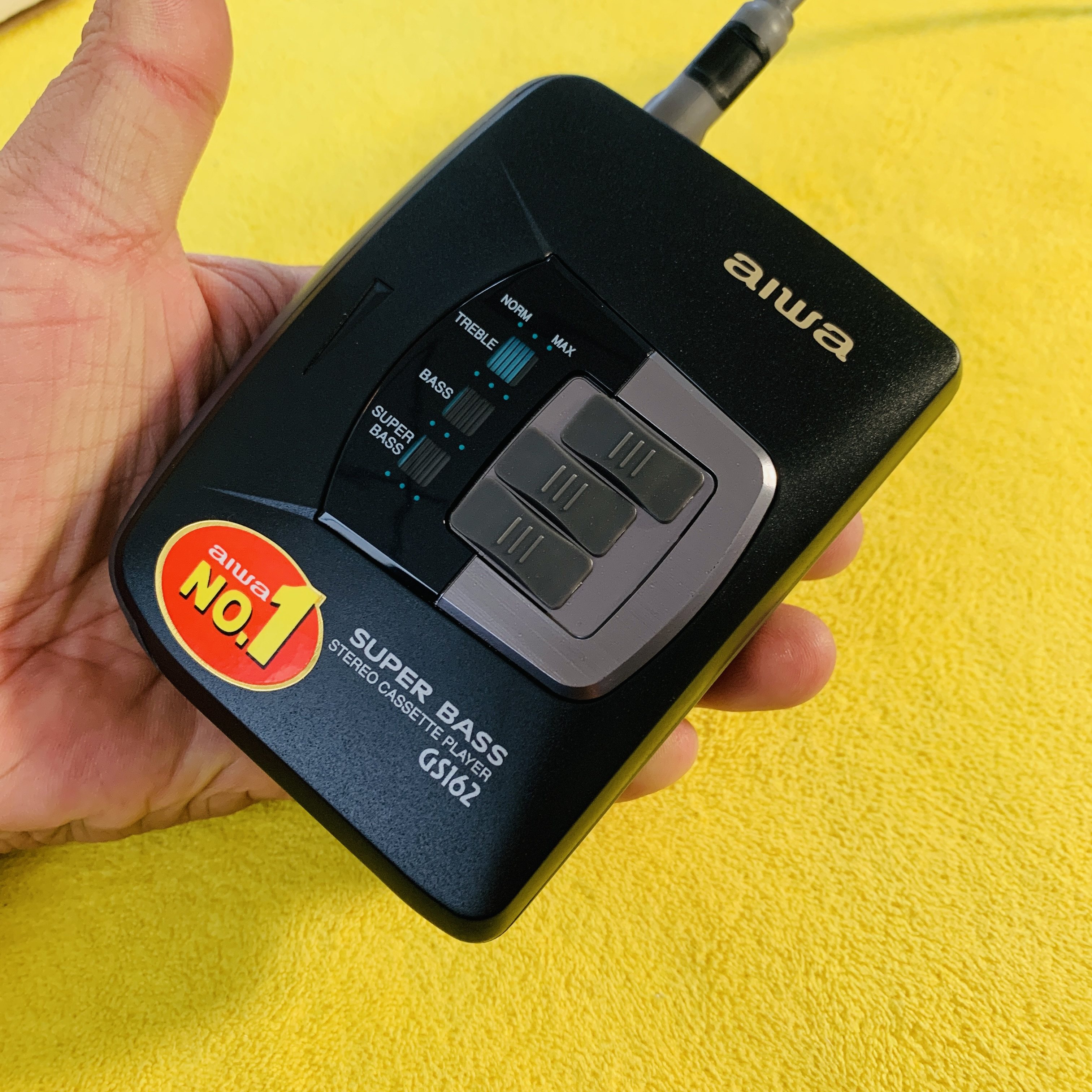 爱华gs-162 库存未使用全品磁带随身听