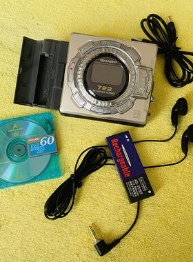 夏普经典款怀旧MD随身听 MD-MS722 成色不错 功能正常 好听好玩