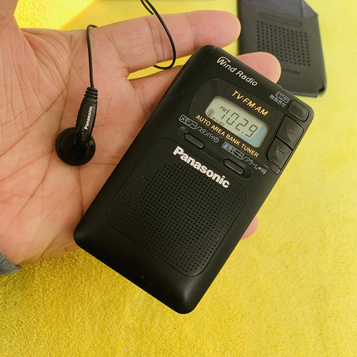 库存未使用松下HF-RH50双波段收音机 FM/AM收音76-108国频 库存机