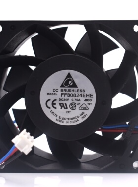 正品 台达 FFB0824EHE 8038 24V 0.75A 2线 双珠 8CM 变频器风扇