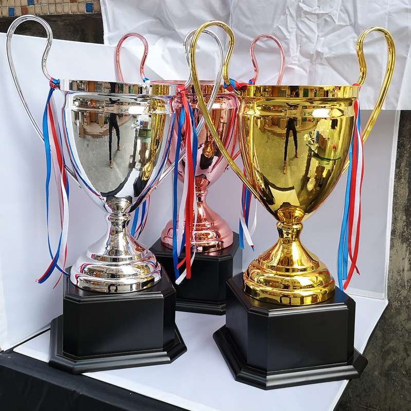 欧冠世界杯大耳朵金银铜金属奖杯足球篮球乒乓球羽毛球团体赛礼品