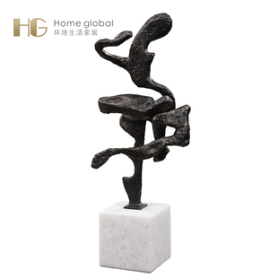 设计师轻奢装 悦生活现代简约抽象萨尔萨舞曲雕塑样板间软装 饰摆件