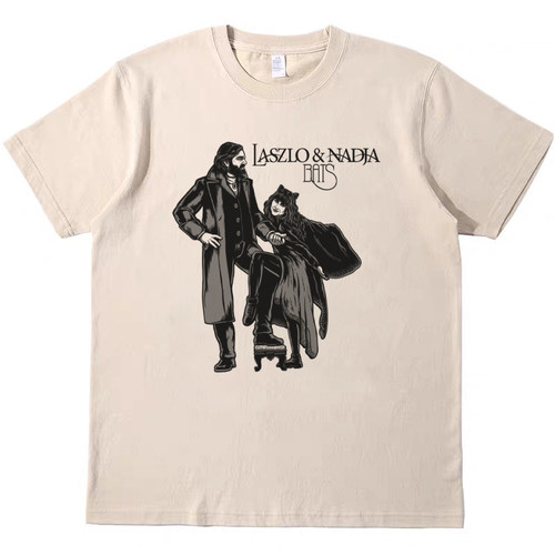 fleetwood mac乐队 搞怪美式复古vintage短袖男女情侣T恤纯棉tee