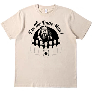 谋杀绿脚趾 电影复古卡其色短袖bf男女情侣T恤纯棉tee原创tshirt