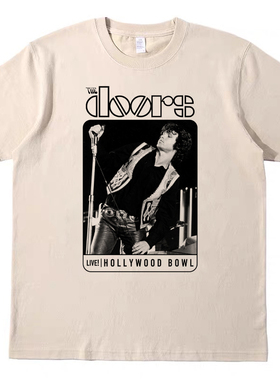 大门乐队The Doors 音乐节复古短袖bf男女情侣T恤纯棉t原创tshirt