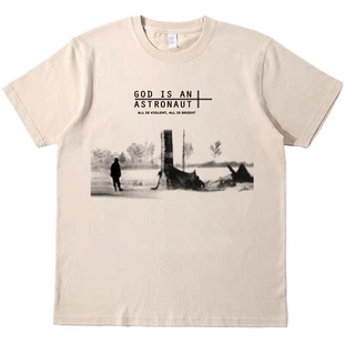 God Is An Astronaut后摇乐队短袖bf男女情侣T恤纯棉t原创tshirt