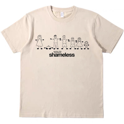 无耻之徒shameless美剧复古vintage短袖男女情侣T恤纯棉tee shirt