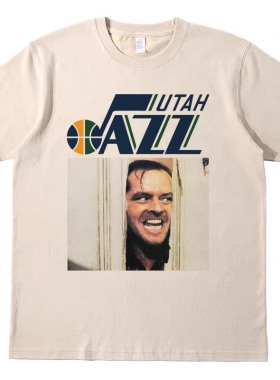 搞怪闪灵 趣味直喷印花T恤复古vintagetee男女宽松休闲短袖tshirt