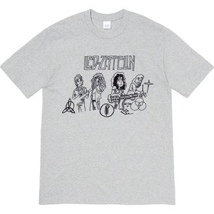 led zeppelin乐队复古vintage男女情侣短袖tee宽松纯棉T恤t shirt