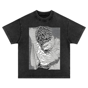 joy division Ian Curtis美式复古vintage水洗做旧tee纯棉短袖t恤