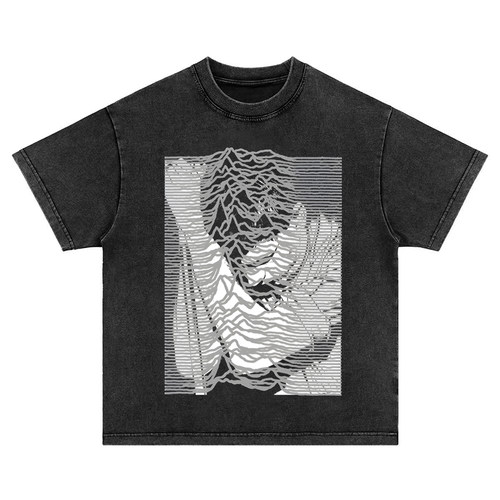 joy division Ian Curtis美式复古vintage水洗做旧tee纯棉短袖t恤