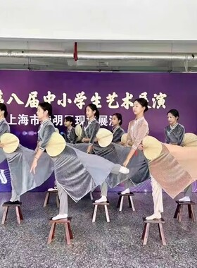 渔光曲旗袍舞蹈演出服晨光曲园丁表演服弄堂记忆道具凳子蒲扇春晚