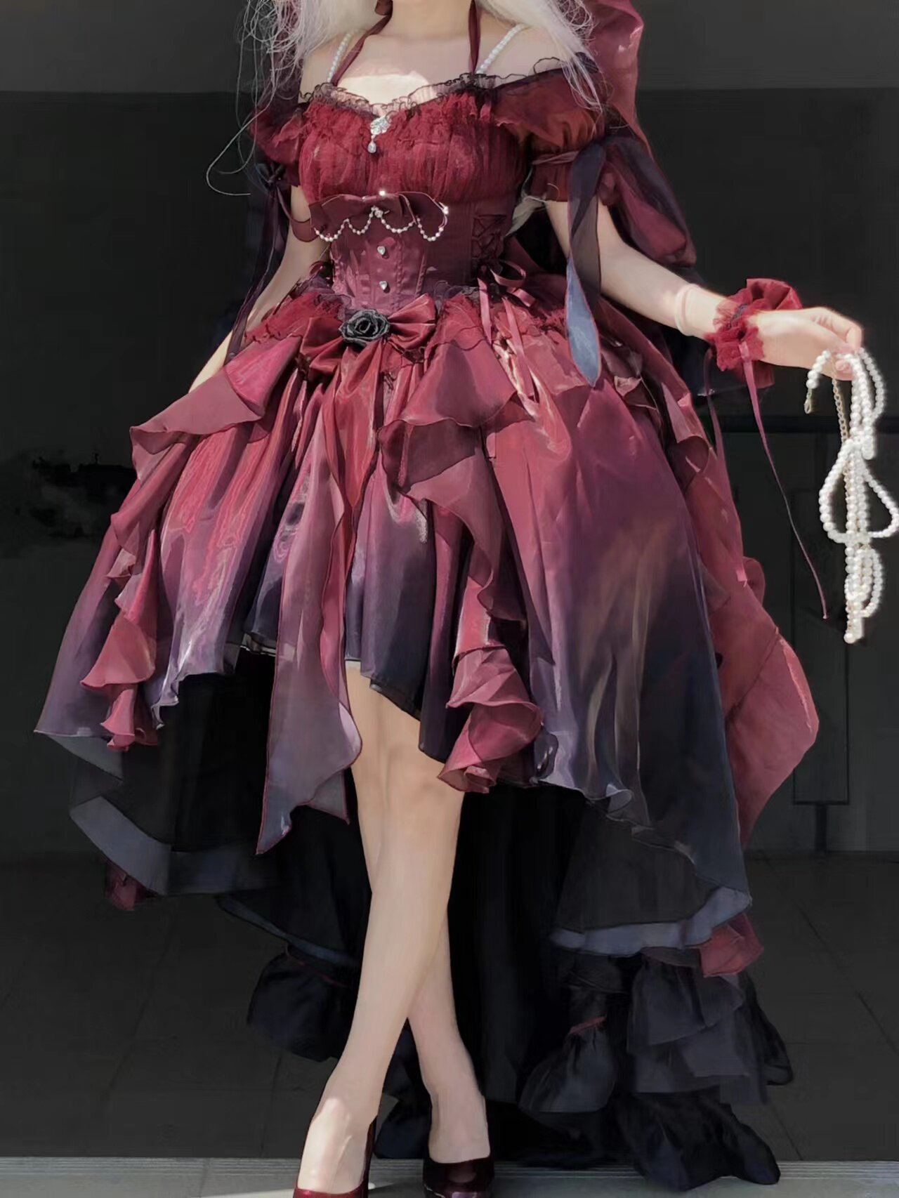 thumbnail for [Gradient color full pre-sale] Meow Guo Sensen original # Midsummer Dream # fairy fairy skirt