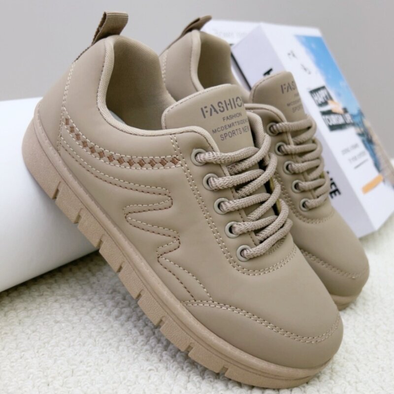 春季新款软底妈妈单鞋平底防滑中老年休闲鞋舒适运动鞋休闲旅游鞋