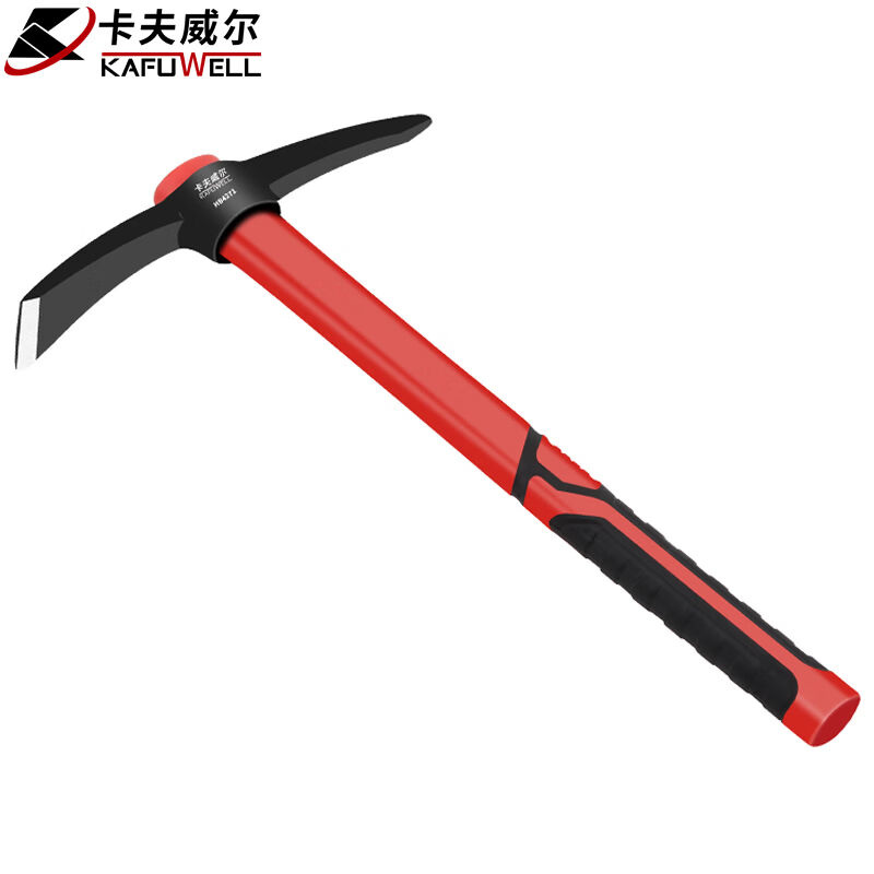 卡夫威尔钢镐铁镐洋镐十字镐修路挖土镐大号700g柄长500mm HB4272